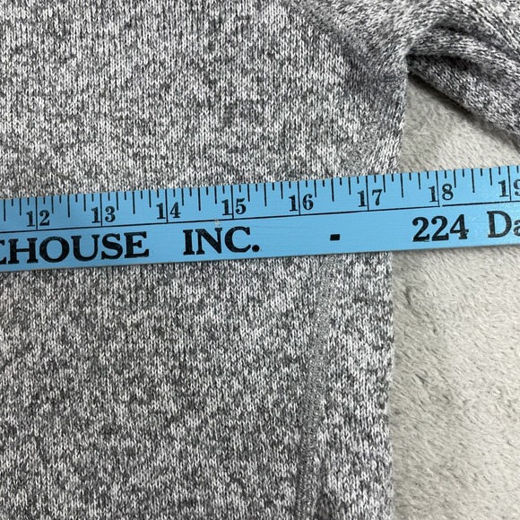 Patagonia Sweater Adult Small Gray 1/4 Zip Fleece Pullover LS Outdoor Preppy - Picture 13 of 16